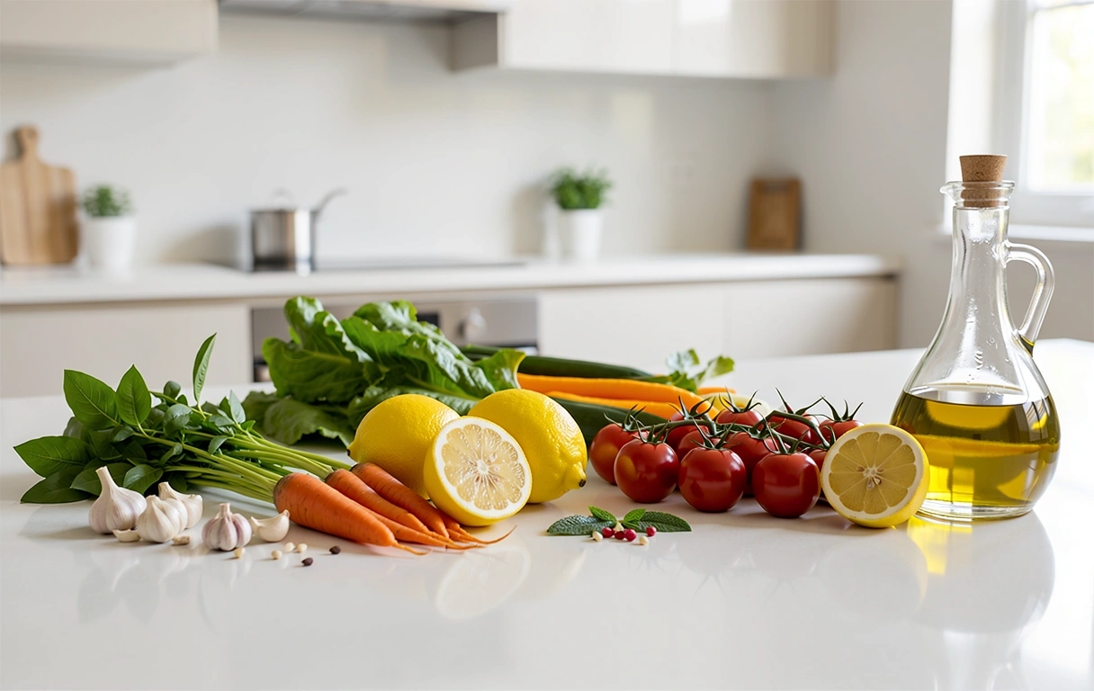 Ingredienti freschi per una nutrizione consapevole